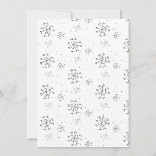 Winter Woodland Baby Het is koud buiten Baby showe Kaart (Achterkant)