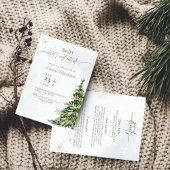 Winter Woodland Baby het is koud buiten baby showe Kaart