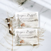 Winter Woodland Baby Jongensdouche Informatiekaartje