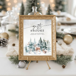 Winter Woodland Baby Koud Buiten Gifts & Books Poster