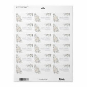 Winter Woodland Baby Shower Address Etiket (Full Sheet)