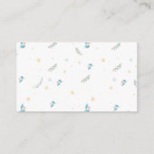 Winter Woodland Baby shower Books for Baby Card Informatiekaartje (Achterkant)