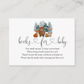 Winter Woodland Baby shower Books for Baby Informatiekaartje (Voorkant)