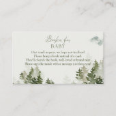 Winter Woodland Baby shower Books for Baby Informatiekaartje (Voorkant)