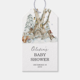 Winter Woodland Baby shower dank u Cadeaulabel