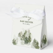 Winter Woodland Baby shower Favor Box Bedankdoosjes (Voorkant Zijde)