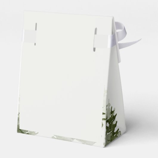 Winter Woodland Baby shower Favor Box Bedankdoosjes (Achterkant)