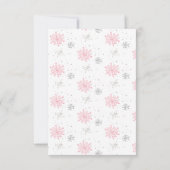 Winter Woodland Baby shower Foto Hartelijk dank Bedankkaart (Achterkant)