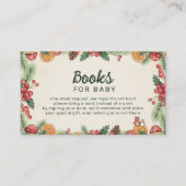 Winter Woodland Baby Shower Informatiekaartje (Voorkant)