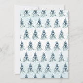 Winter Woodland Baby shower Kaart (Achterkant)