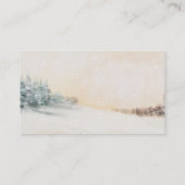 Winter Woodland Baby shower Luier Raffle Ticket Informatiekaartje (Achterkant)