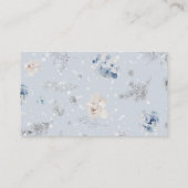 Winter woodland blauw hert luier loterij ticket informatiekaartje (Achterkant)