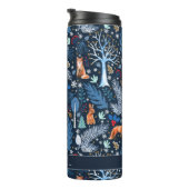 Winter Woodland Blue/Gold ID785 Thermosbeker (Geroteerd rechts)