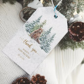 Winter woodland bos beer baby shower dank u cadeaulabel