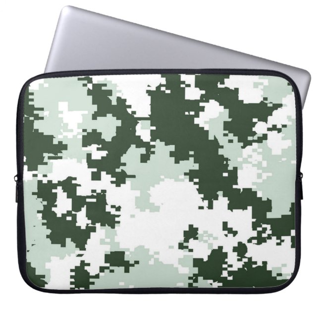 Winter Woodland Camo Laptop Sleeve (Voorkant)