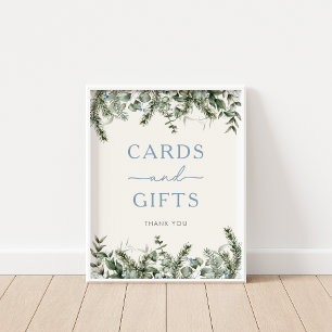 Winter Woodland Cards & Gifts Sign Poster