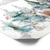 Winter Woodland Cold Outside Late Night Diapers Poster (Hoek)