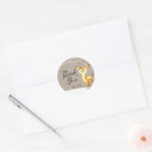 Winter Woodland Dank u Stickers (Envelop)