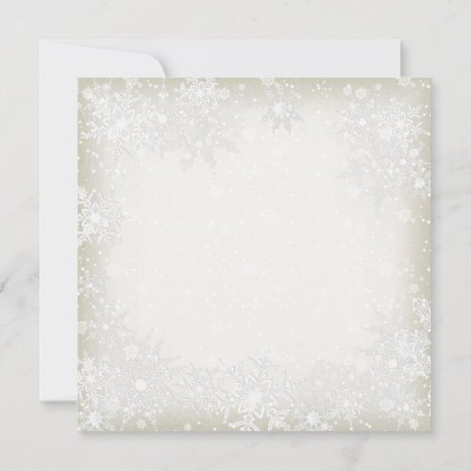 Winter Woodland Deer Baby Shower Uitnodigingen (Achterkant)