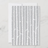 Winter Woodland Deer Fox Baby shower Invitation Kaart (Achterkant)