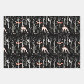 Winter Woodland Deer Fox Owl Beer Forest Inpakpapier Vel (Voorkant 2)
