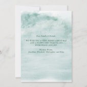 Winter Woodland Deer Kerst Waterverf Feestdagenkaart (Achterkant)