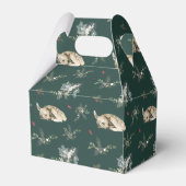 Winter Woodland Deer Kerstmis Bedankdoosjes (Achterkant)