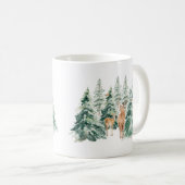Winter Woodland Deer Kerstmis Koffiemok (Voorkant rechts)