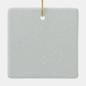 Winter Woodland Deer Persoonlijke Kerstmis Keramisch Ornament (Achterkant)