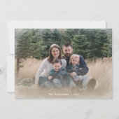 Winter Woodland Deer Prettige feestdagen Foto (Achterkant)