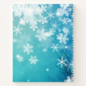 Winter Woodland & Deer Sketch Book Notitieboek (Achterkant)