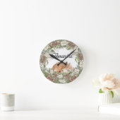 Winter Woodland Deer the Wild One Ronde Klok (Huis)