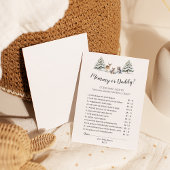 Winter Woodland Dieren Douche Mama of Daddy Game Flyer