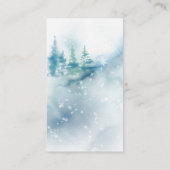 Winter Woodland Dieren Luier Raffle Kaart (Achterkant)