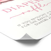 Winter Woodland Dieren Luier Raffle Teken Poster (Hoek)