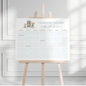 Winter Woodland Dieren Vervaldatum Kalenderspel Poster