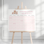 Winter Woodland Dieren Vervaldatum Kalenderspel Poster