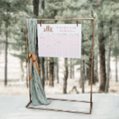 Winter Woodland Dieren Vervaldatum Kalenderspel Poster