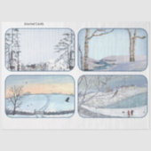 Winter Woodland Emphemera Series Design 10 Tissuepapier (Voorkant)