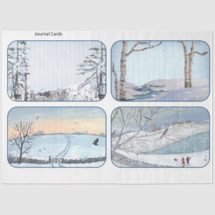 Winter Woodland Emphemera Series Design 10 Tissuepapier