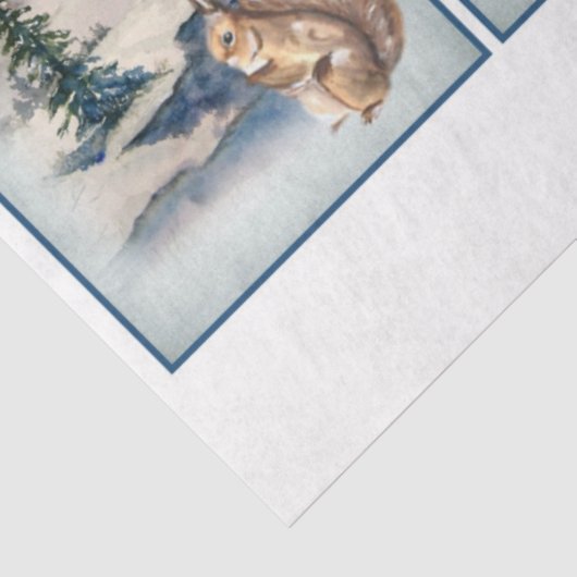 Winter Woodland Emphemera Series Design 11 Tissuepapier (Detail)