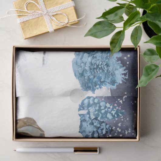 Winter Woodland Emphemera Series Design 1 Tissuepapier (Geschenk)
