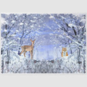 Winter Woodland Emphemera Series Design 5 Tissuepapier (Voorkant)