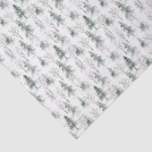 Winter Woodland Evergreen Forest Pattern Tissuepapier (Detail)