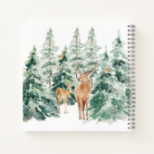 Winter Woodland Family Recipbook Notitieboek (Achterkant)