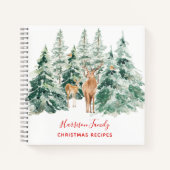 Winter Woodland Family Recipbook Notitieboek (Voorkant)