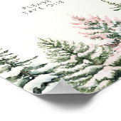 Winter Woodland Favors Sign Poster (Hoek)