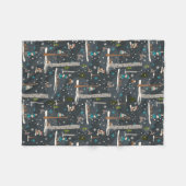 Winter Woodland Fleece Deken (Voorkant (Horizontaal))