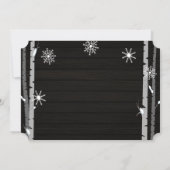 Winter Woodland Forest Baby Boy Shower Invitation Kaart (Achterkant)