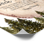 Winter Woodland Forest Baby Sock Hunt Poster (Hoek)